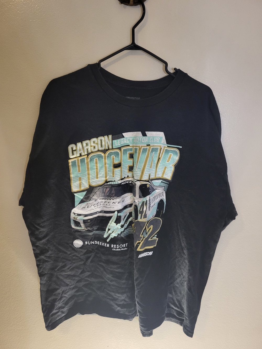 Carson Hocevar Black Racing Graphic Tee